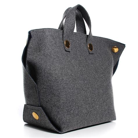 grey wool celine bag|CELINE Wool Felt Orb Bag Grey 1463545 .